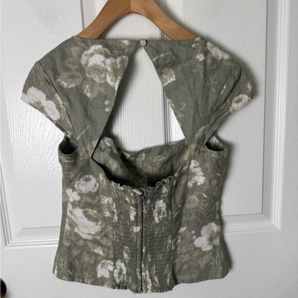 Reformation Cora Linen Top 4 - Picture 4 of 7